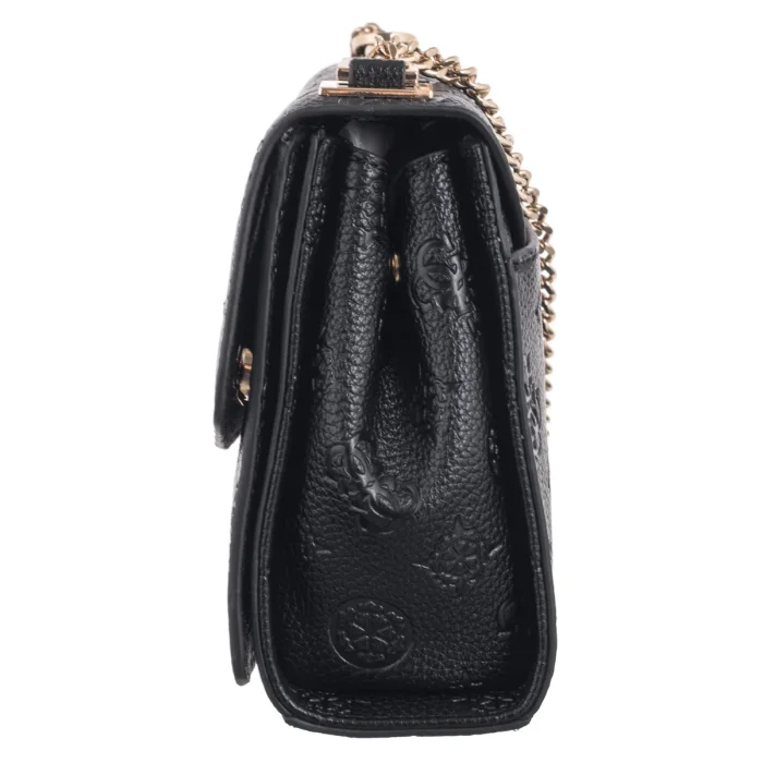 Torebka Guess Cresidia II Cnvrtbl XBody Flap HWPD98 88210 Black Logo – zdjęcie 3