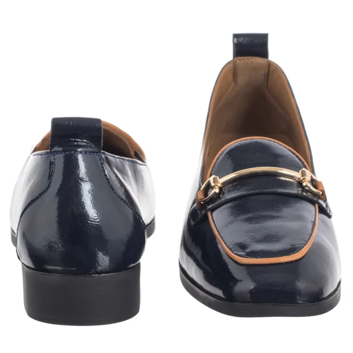 Mokasyny Venezia Granatowe Lakierowane V467-0627-04NAV – zdjęcie 4