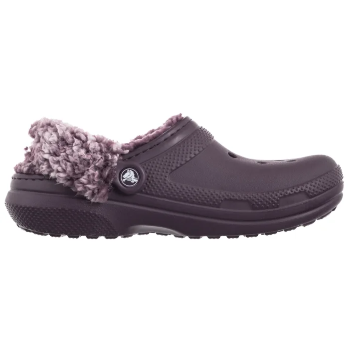 Klapki Crocs Classic Fleece Lined Clog Plush Plum 211396-5CQ – zdjęcie 3