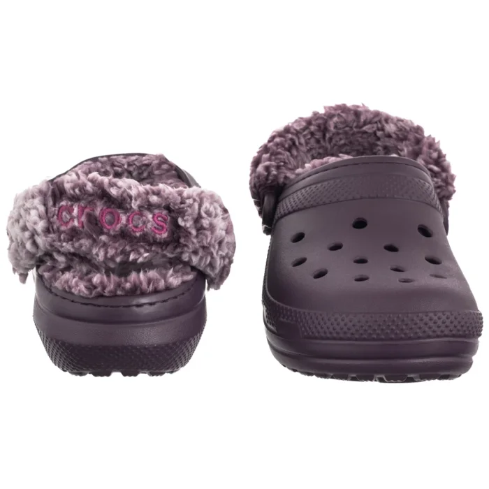 Klapki Crocs Classic Fleece Lined Clog Plush Plum 211396-5CQ – zdjęcie 4