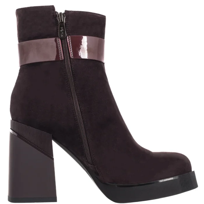 Botki Filippo Bordowe DBT7183/25 BG – zdjęcie 3