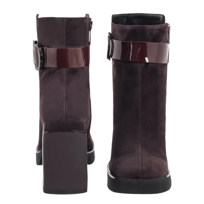 Botki Filippo Bordowe DBT7183/25 BG – zdjęcie 4