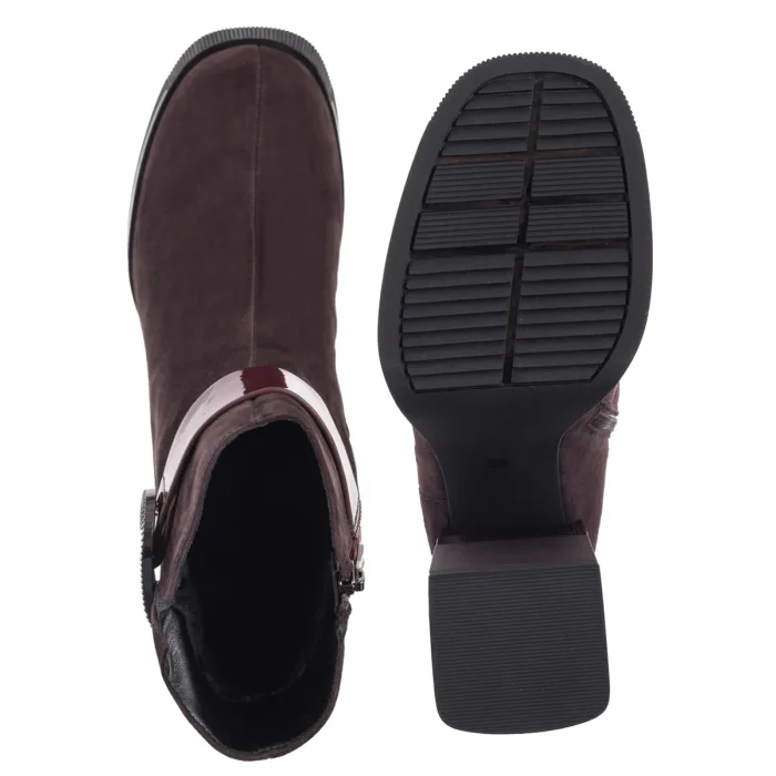 Botki Filippo Bordowe DBT7183/25 BG – zdjęcie 5