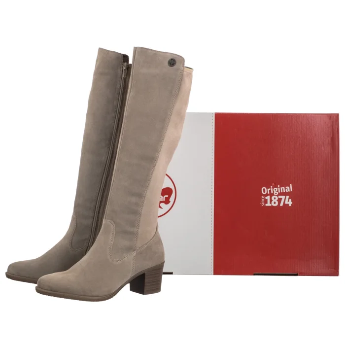 Kozaki Rieker Beżowe Y2050-60 Beige – zdjęcie 6