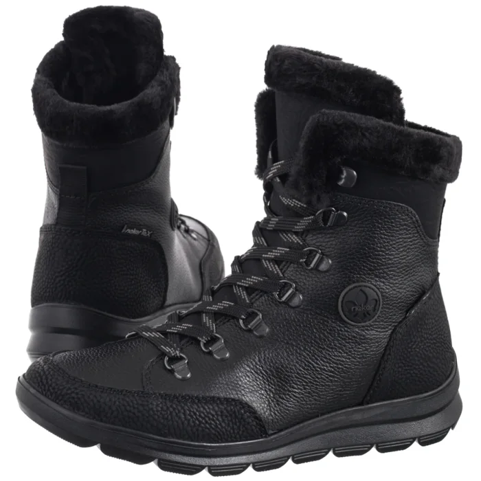Trzewiki Rieker Czarne Z0000-00 Black – zdjęcie 1