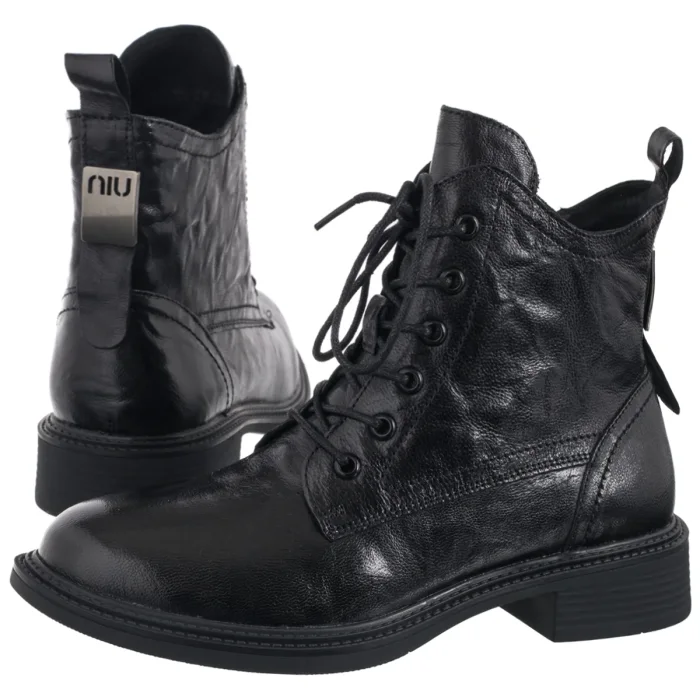 Trzewiki Venezia Czarne V442-00816-01BLA – zdjęcie 1