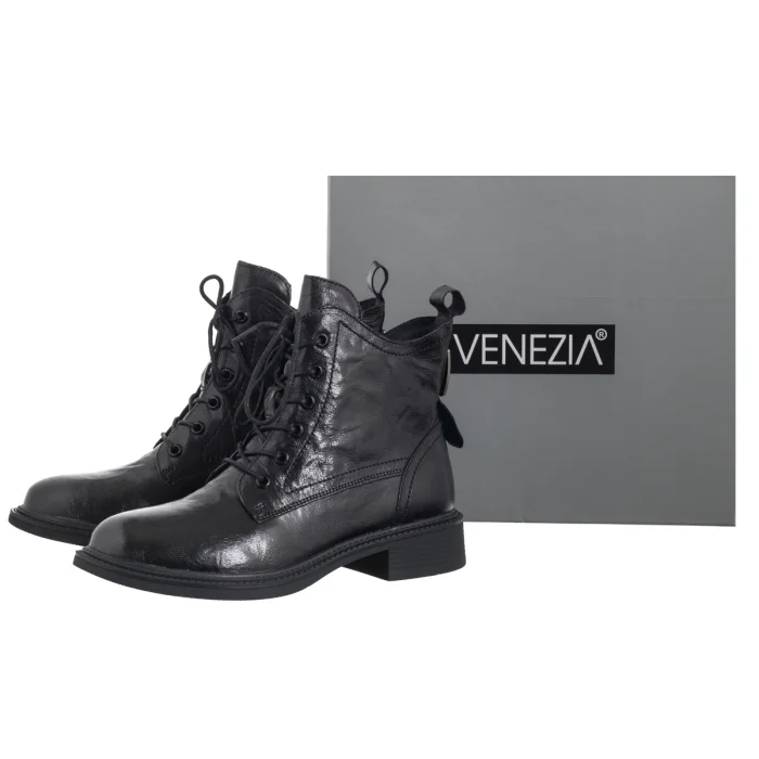 Trzewiki Venezia Czarne V442-00816-01BLA – zdjęcie 6