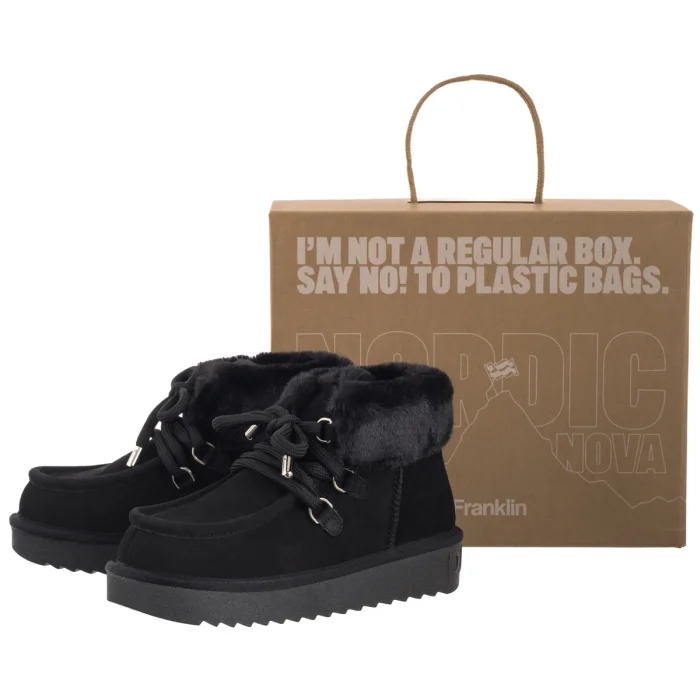 Śniegowce D.Franklin Nordic Mid Fur Black DFSH375006-BLAC – zdjęcie 6