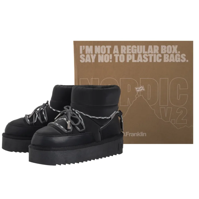 Śniegowce D.Franklin Nordic V2 Low Lace Black DFSH371015-BLAC – zdjęcie 6