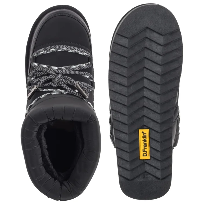 Śniegowce D.Franklin Nordic V2 Low Lace Black DFSH371015-BLAC – zdjęcie 5
