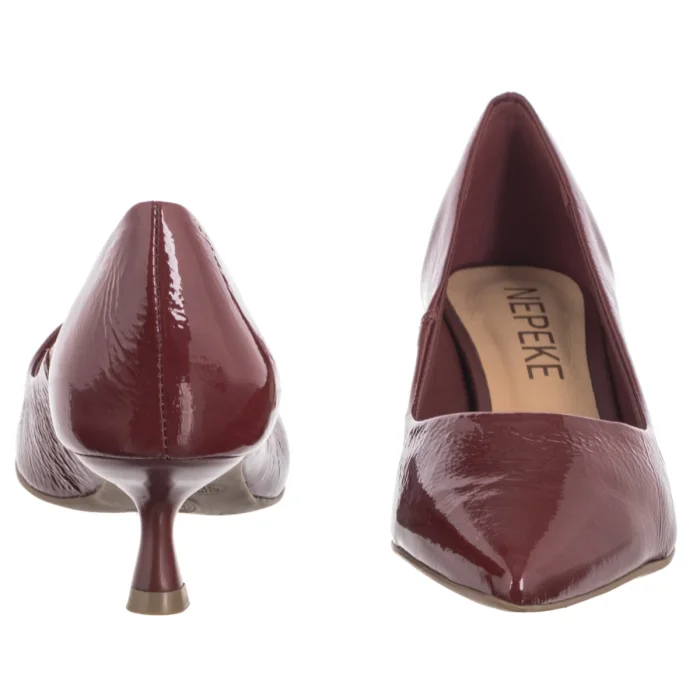 Czółenka Nepeke Amira Burgundy – zdjęcie 4