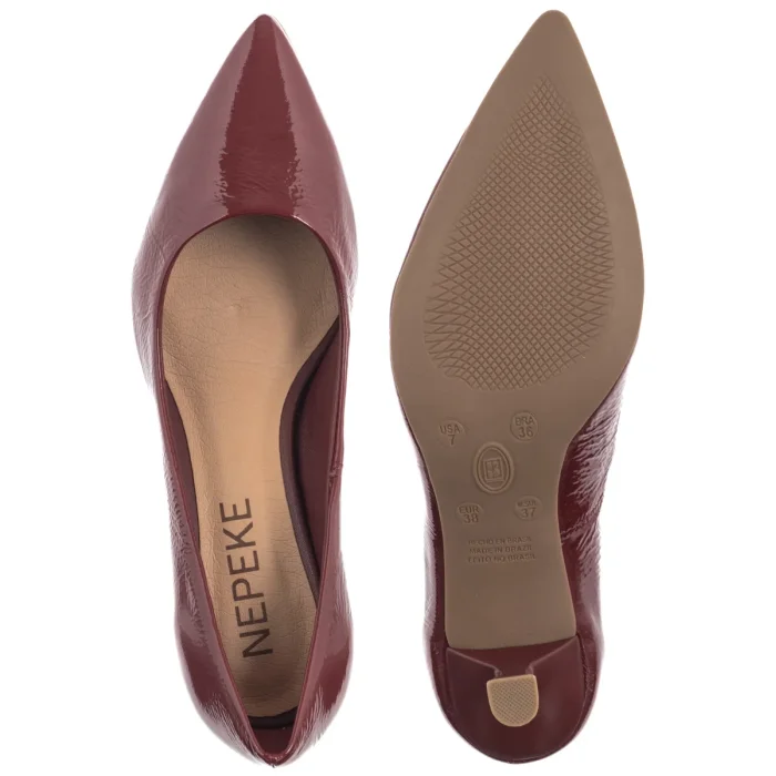 Czółenka Nepeke Amira Burgundy – zdjęcie 5