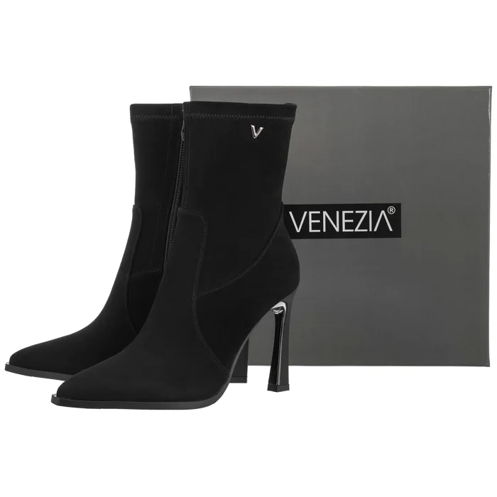 Botki Venezia Czarne V439-00782-02BLA – zdjęcie 6