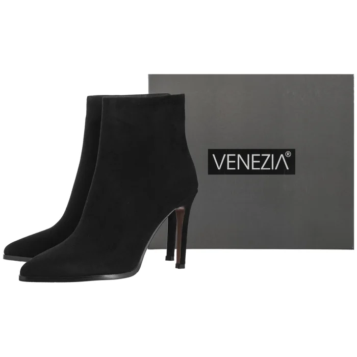 Botki Venezia Czarne V439-00897-02BLA – zdjęcie 6