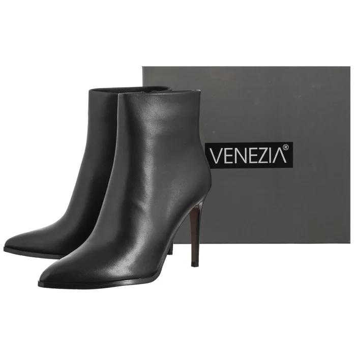 Botki Venezia Czarne V439-00897-01BLA – zdjęcie 6