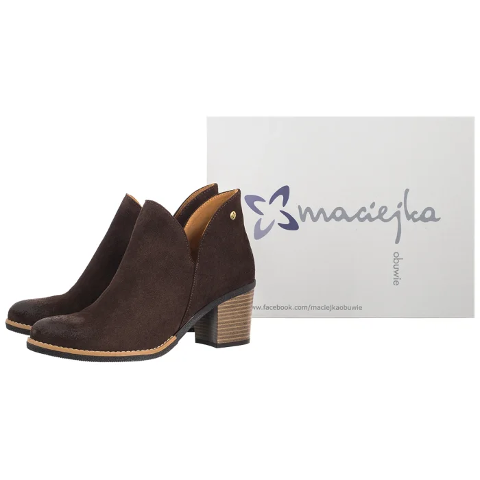 Botki Maciejka Czekoladowe 04492-100/00-5 – zdjęcie 6