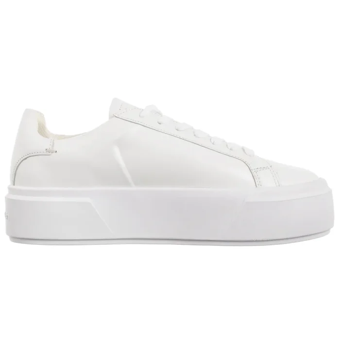 Sneakersy Calvin Klein Flatform Lace Up Lth Mg Triple Bright White YW0YW01928 0K4 – zdjęcie 3