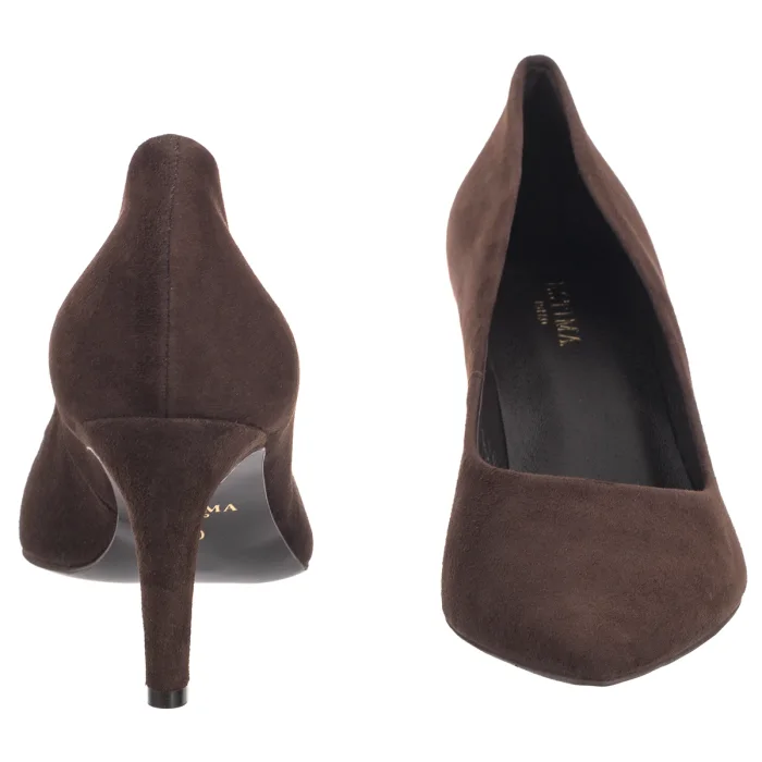 Czółenka Ryłko Brązowe 7Y202_T7 _3TY – zdjęcie 4