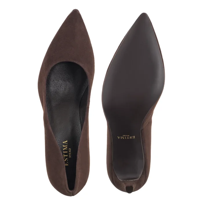 Czółenka Ryłko Brązowe 7Y202_T7 _3TY – zdjęcie 5