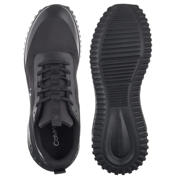 Sneakersy Calvin Klein Eva Runner Lace Up Mat Mix Triple Black YM0YM01442 0GJ – zdjęcie 5