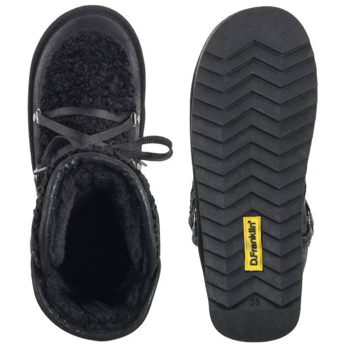 Śniegowce D.Franklin Nordic Fur Black DFSH370004-BLAC – zdjęcie 5