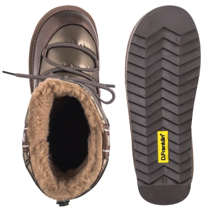 Śniegowce D.Franklin Nordic V2 Bomb Bronze DFSH371016-BRON – zdjęcie 5