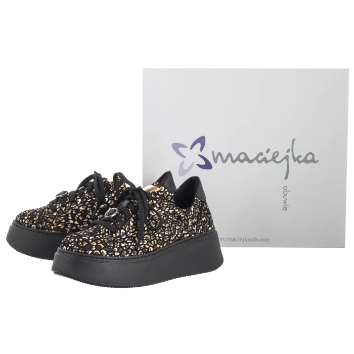 Sneakersy Maciejka Brązowo-Czarne 6191W-05/00-8 – zdjęcie 6