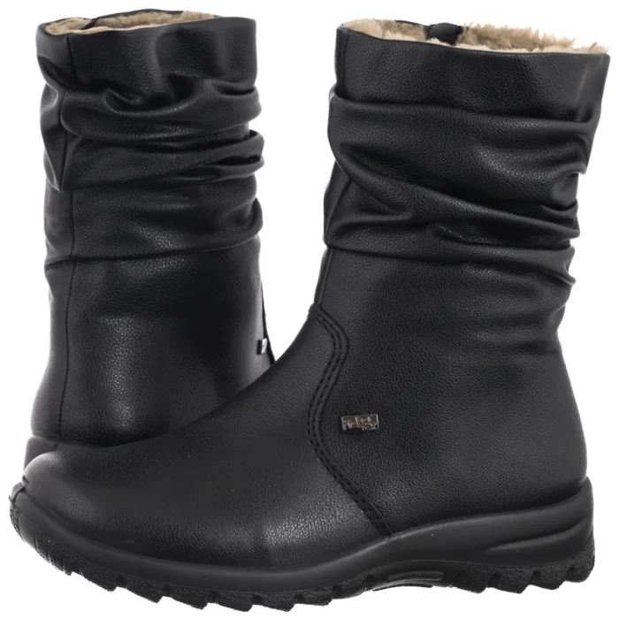 Śniegowce Rieker Czarne Z7171-02 Black – zdjęcie 1