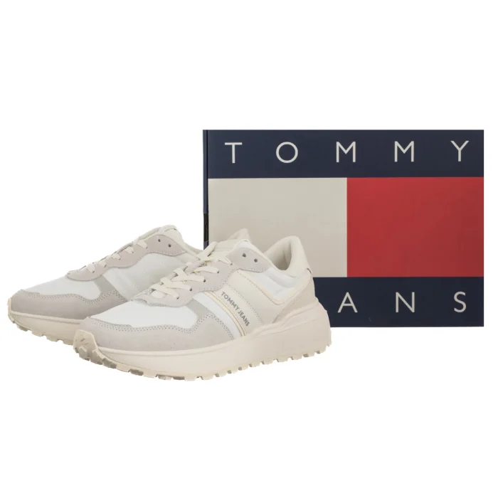 Sneakersy Tommy Hilfiger Tjw Cleated Runner Suede Mix Stratus Grey EN0EN02921 P06 – zdjęcie 7