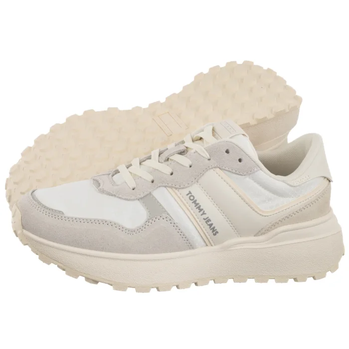 Sneakersy Tommy Hilfiger Tjw Cleated Runner Suede Mix Stratus Grey EN0EN02921 P06 – zdjęcie 1
