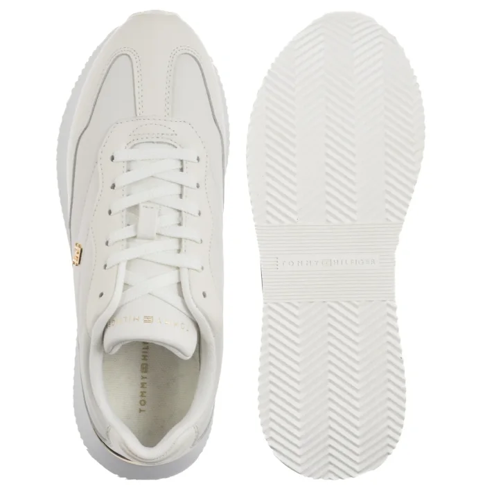 Sneakersy Tommy Hilfiger Chic Fashion Runner White/Ecru FW0FW09033 0LE – zdjęcie 5