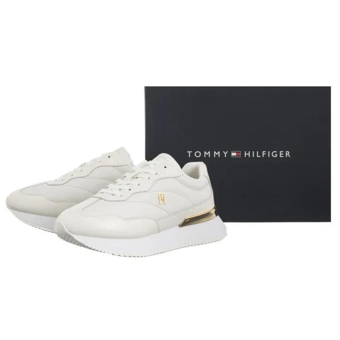 Sneakersy Tommy Hilfiger Chic Fashion Runner White/Ecru FW0FW09033 0LE – zdjęcie 6