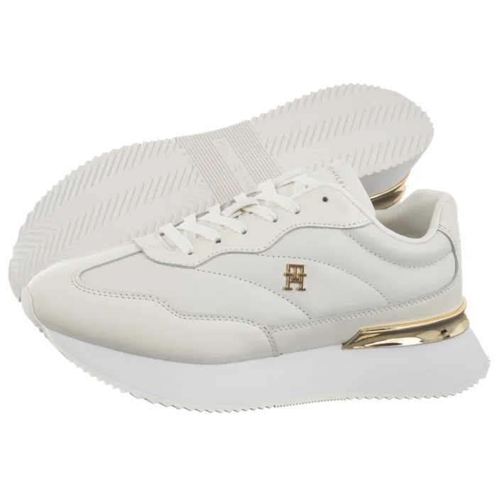 Sneakersy Tommy Hilfiger Chic Fashion Runner White/Ecru FW0FW09033 0LE – zdjęcie 1
