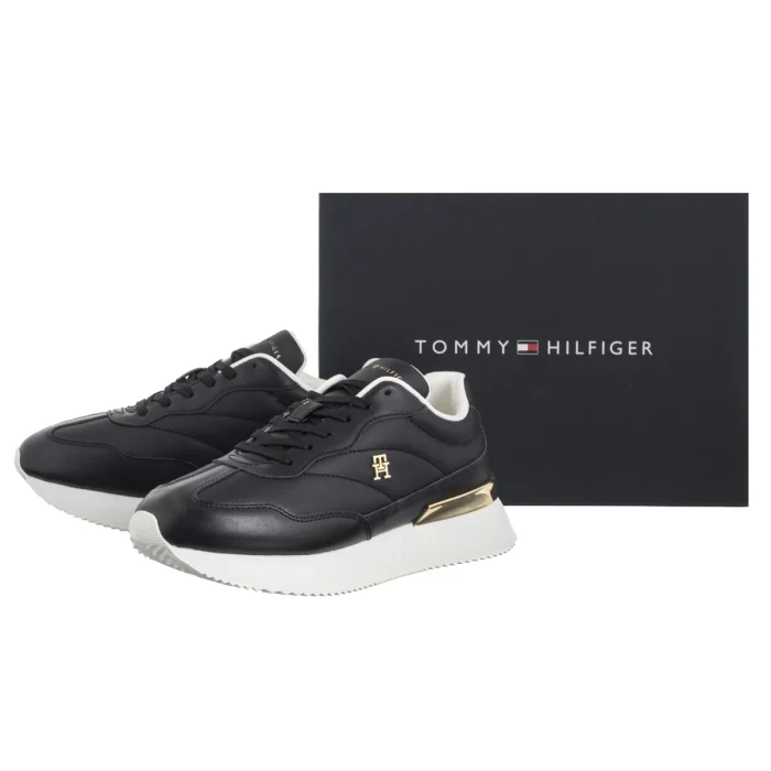Sneakersy Tommy Hilfiger Chic Fashion Runner Black/Ecru FW0FW09033 0GM – zdjęcie 6