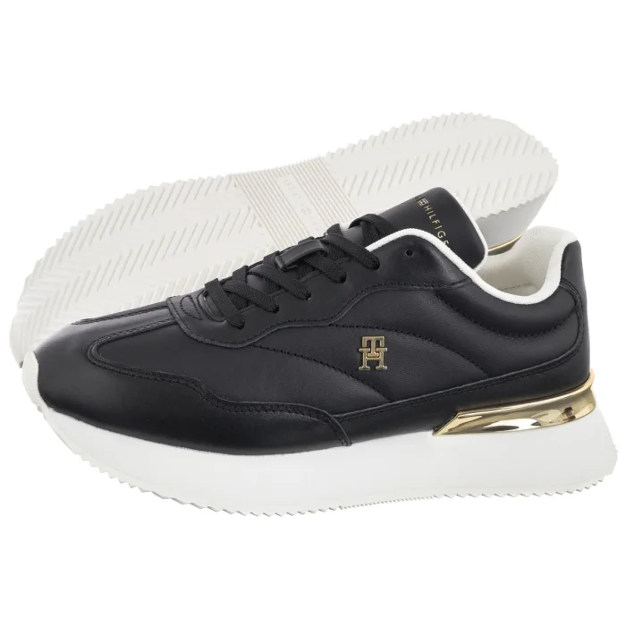 Sneakersy Tommy Hilfiger Chic Fashion Runner Black/Ecru FW0FW09033 0GM – zdjęcie 1