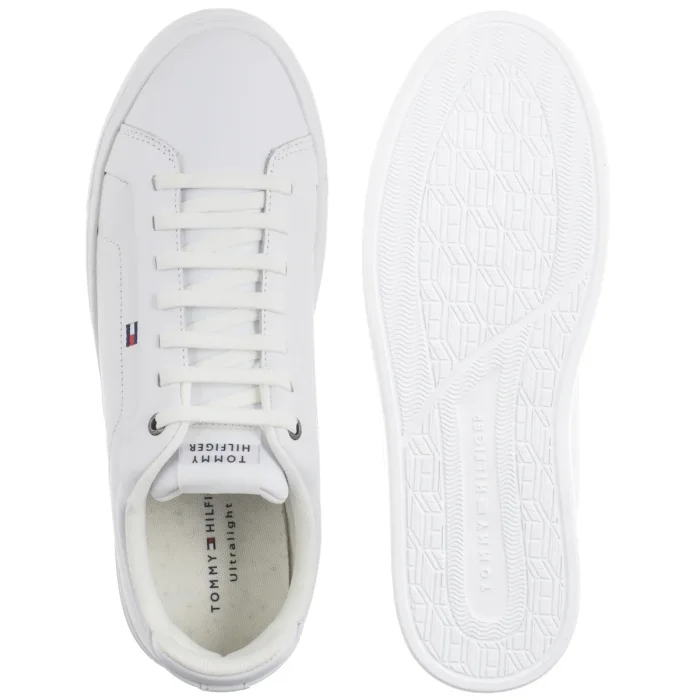Sneakersy Tommy Hilfiger Icon Court Light Ess White FM0FM05678 YBS – zdjęcie 6
