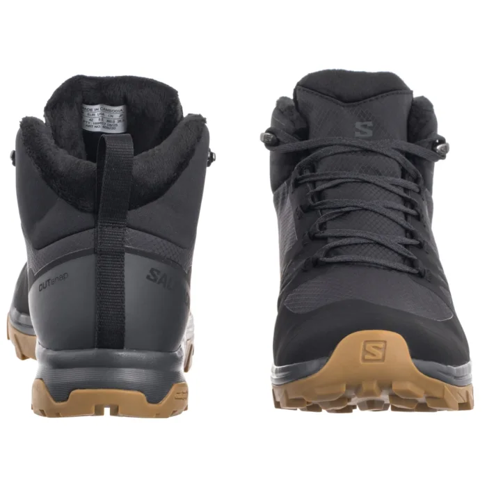 Buty Trekkingowe Salomon Outsnap Wp Black/Ebony/Gum 409220 – zdjęcie 4