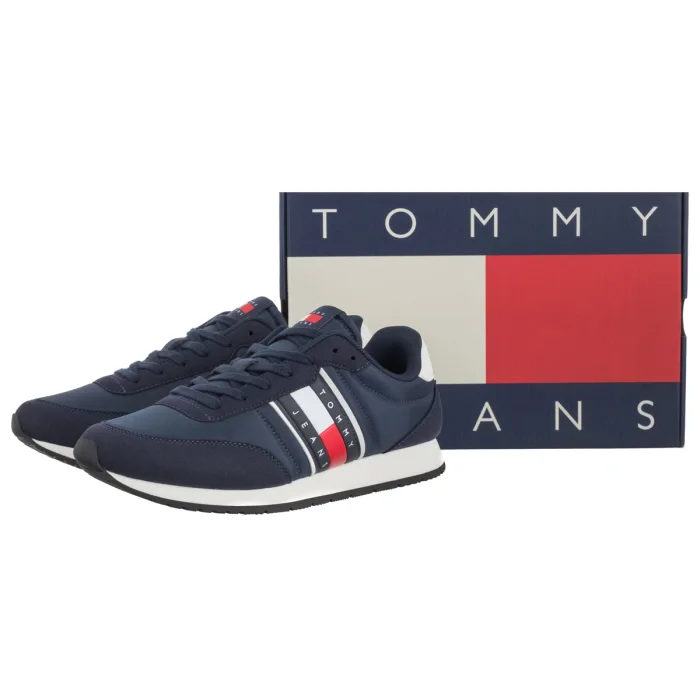 Sneakersy Tommy Hilfiger Tjm Classic Runner Dark Night Navy EM0EM01709 C1G – zdjęcie 7