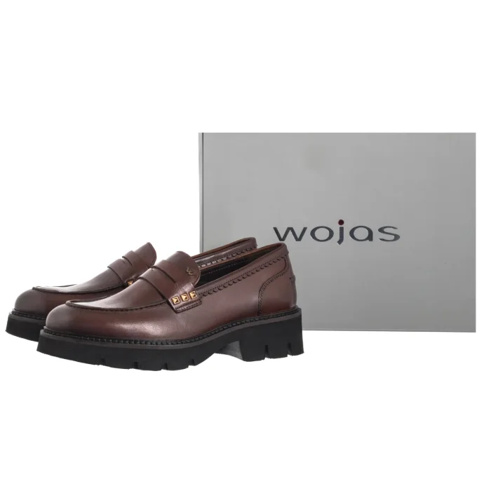 Mokasyny Wojas Brązowe 46369-52 – zdjęcie 6