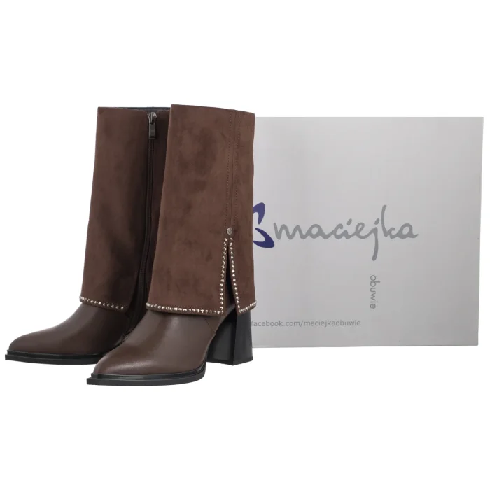 Botki Maciejka Brązowe K7206-02/00-8 – zdjęcie 6