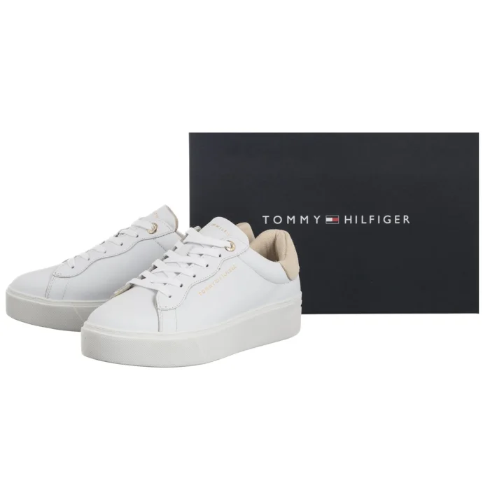 Sneakersy Tommy Hilfiger Chic Platform Cupsole Sneaker White/Soft Cream FW0FW09021 0K4 – zdjęcie 7