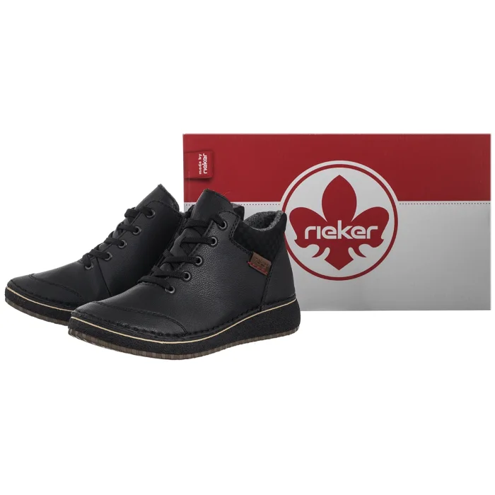 Trzewiki Rieker Czarne 50902-00 Black – zdjęcie 6