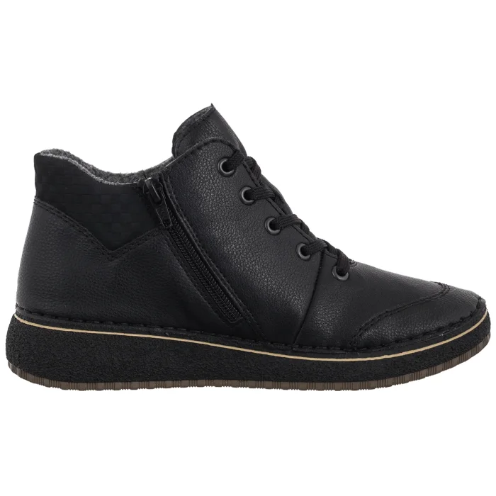 Trzewiki Rieker Czarne 50902-00 Black – zdjęcie 3