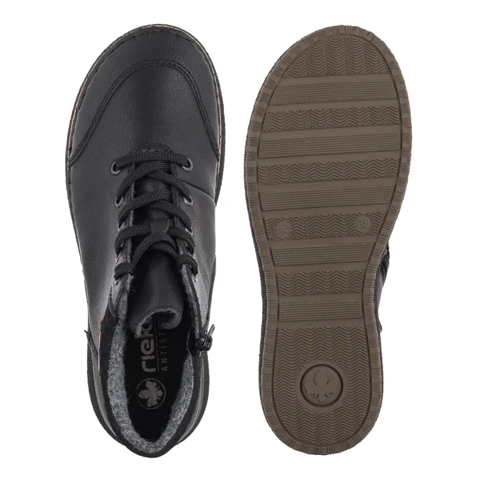 Trzewiki Rieker Czarne 50902-00 Black – zdjęcie 5