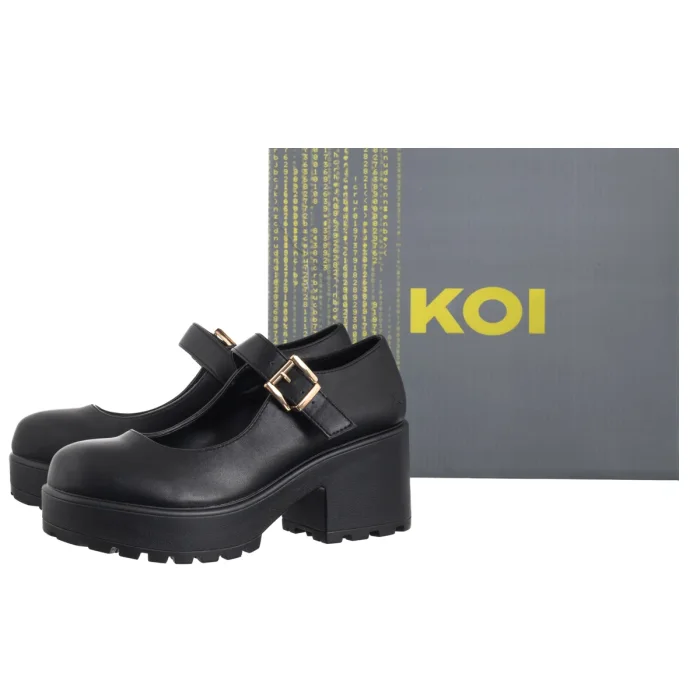 Półbuty Koi Footwear Tira Mary Jane Shoes Black ND68BLK  – zdjęcie 6