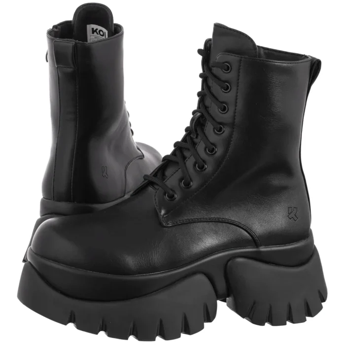 Botki Koi Footwear Rancor Vilun Lace Up Boots Black KA00724374 – zdjęcie 1