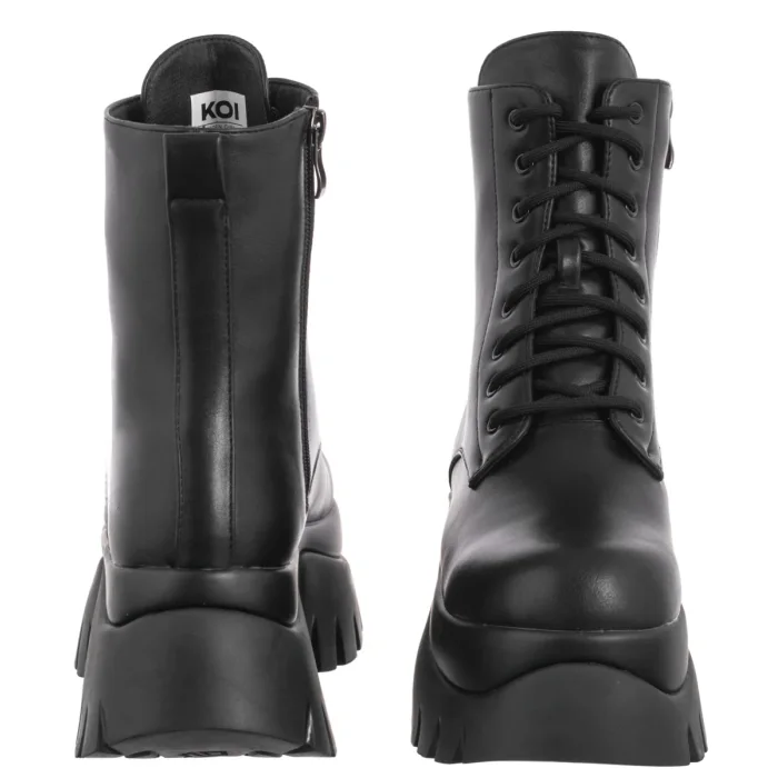 Botki Koi Footwear Rancor Vilun Lace Up Boots Black KA00724374 – zdjęcie 4