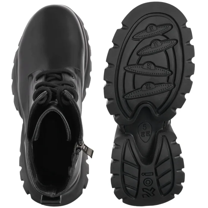 Botki Koi Footwear Rancor Vilun Lace Up Boots Black KA00724374 – zdjęcie 5