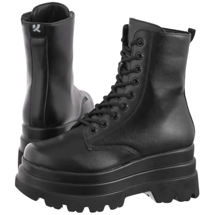 Glany Koi Footwear Deathwatch Trident Platform Boots Black KA0061 – zdjęcie 1