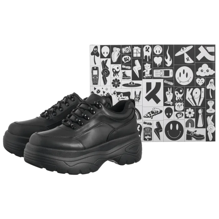 Półbuty Koi Footwear Jennie Striker Chunky Bubble Trainers Black KA00333958 – zdjęcie 6